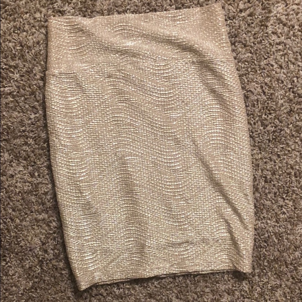 🌻 2/$12 Gold/silver skirt